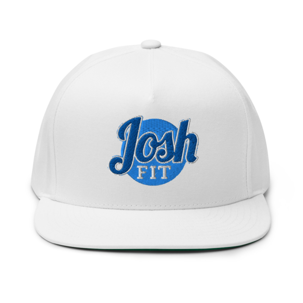 flat-bill-cap-white-front-6ab1ee9515981.jpg JoshFit Flat Bill Cap
