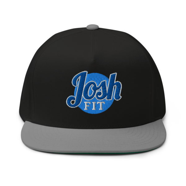 flat-bill-cap-black-grey-front-6ab1ee9515860.jpg JoshFit Flat Bill Cap